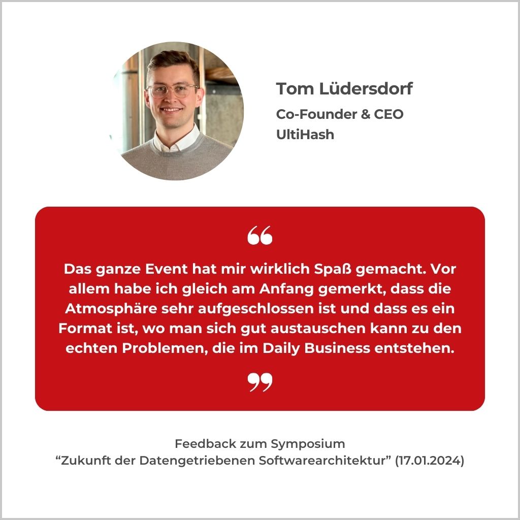 Feedback Tom Lüdersdorf